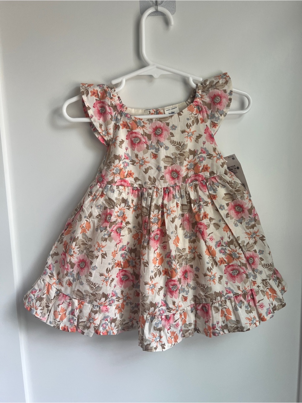 Baby B’gosh Floral Ruffle Dress | Size 9 Months | Cottagecore Baby Girl Dress